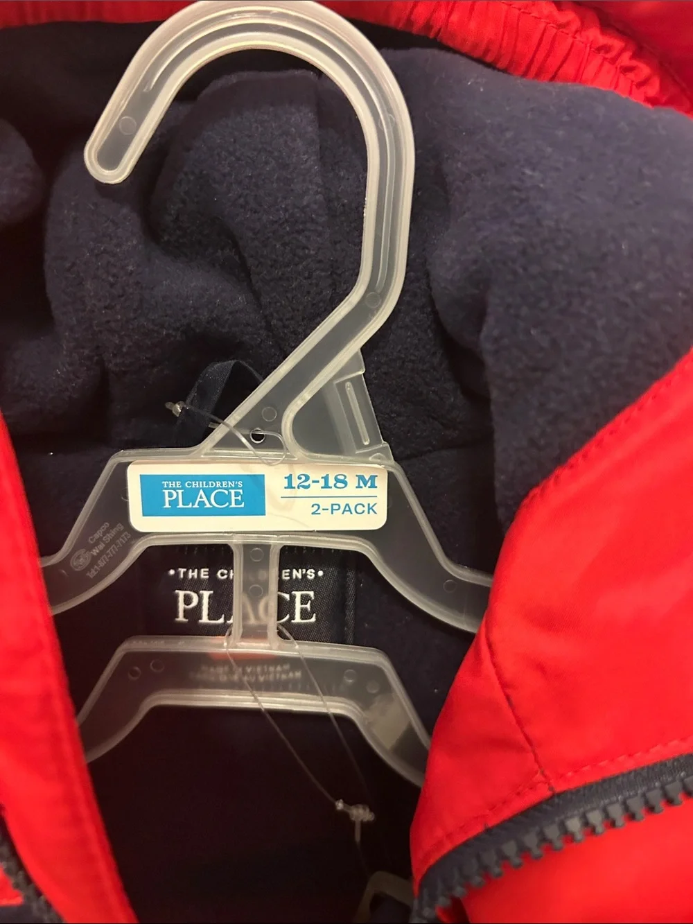 The Children's Place Red and Navy Baby Jacket